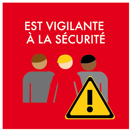 picto-securite L'entreprise est vigilante à la sécurité